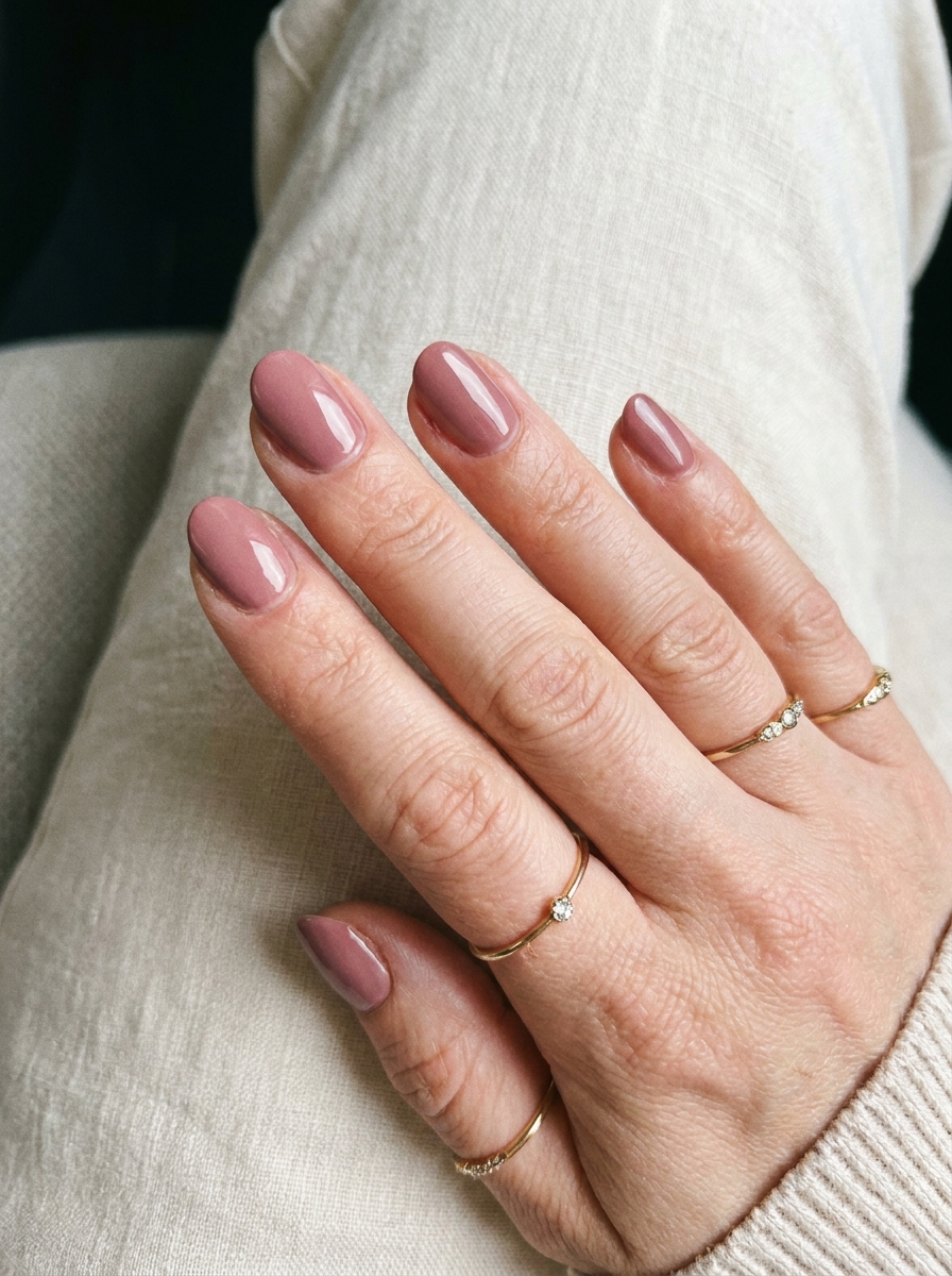 Dusty Rose September Nails als September Nägel Inspiration 2026